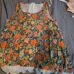 Floral Sleeveless Top